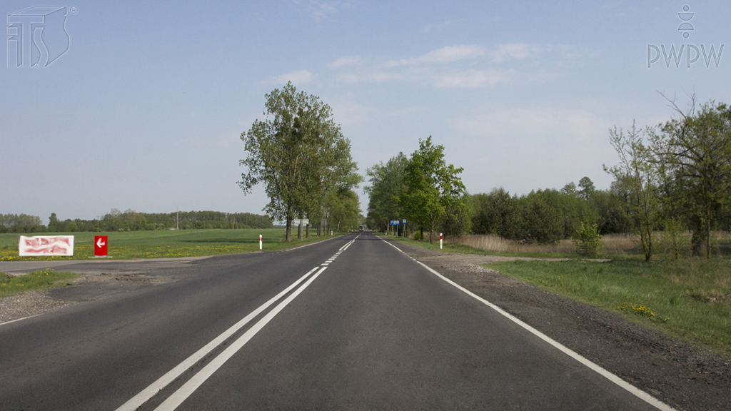 Are you allowed to drive into the parking space visible on the left side of the road marked in this way?
