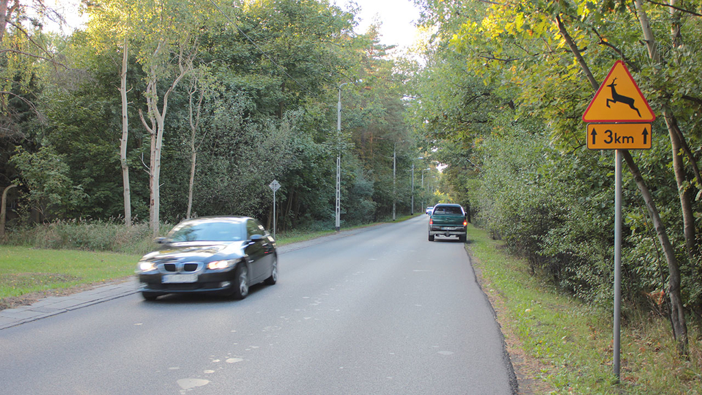 What can you expect on a road marked this way?