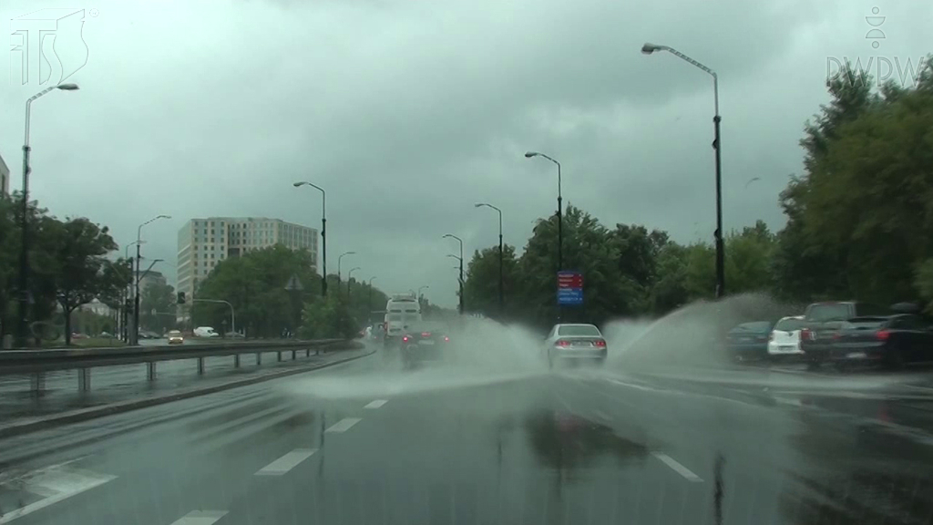 Welches Verhalten sollen Sie während der Fahrt bei solchen Wetterverhältnissen vermeiden?