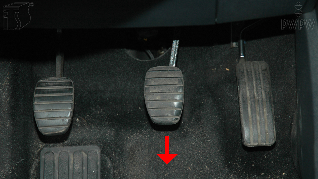 What does it mean when the braking pedal sinks down when you start the engine as you press the pedal?