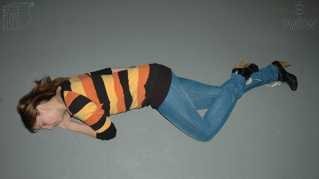 Why is the side position is a safe position for unconscious as well as breathing persons?