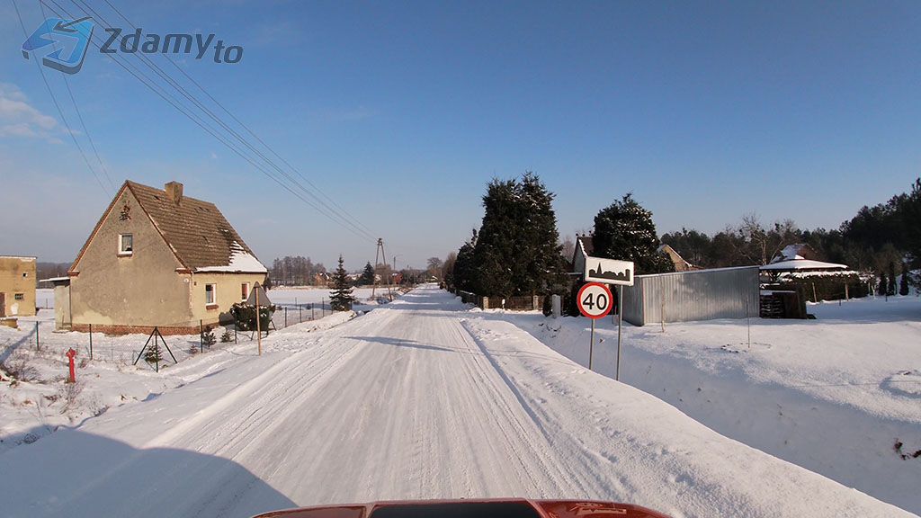 Are you entering a built-up area in the presented situation?