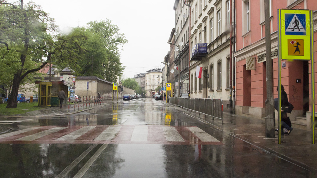 Are you allowed to stop the vehicle directly behind this pedestrian crossing?