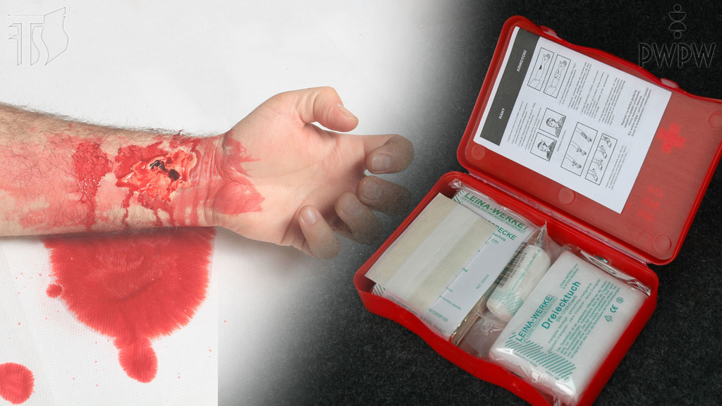 What should you use as a dressing for severely-bleeding wounds?