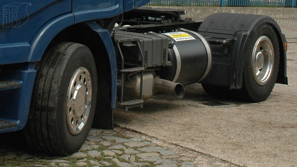 What does it signify, where the tire tread in a truck is worn to the depth of less than 1.6 mm?