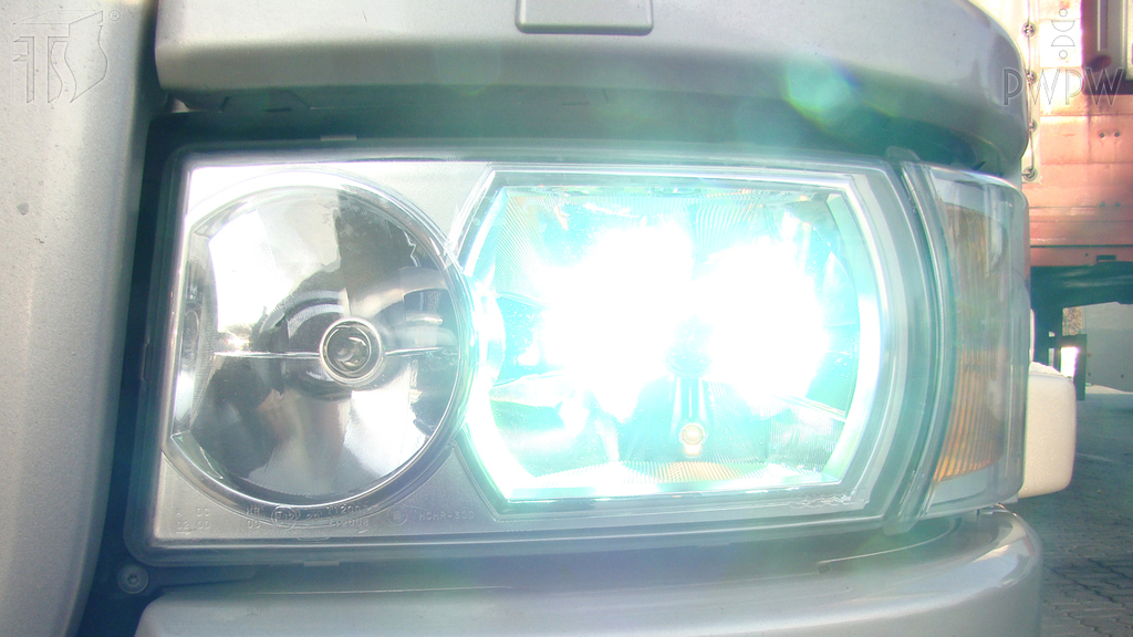 Wie weit soll das korrekt eingestellte Abblendlicht die Straße vor dem Lkw ausleuchten?