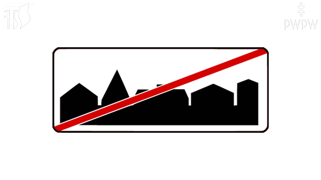 With what maximum permissible speed can you drive a tram on single carriageway with one traffic lane in each direction, marked with this sign?