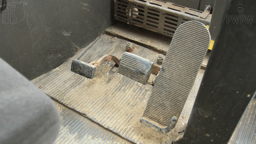 How do you perform service braking in a tram?