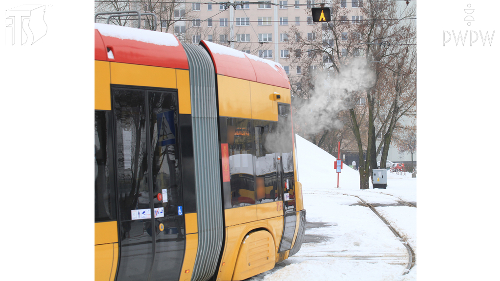 How should you behave in the event of a fire inside the tram while driving?