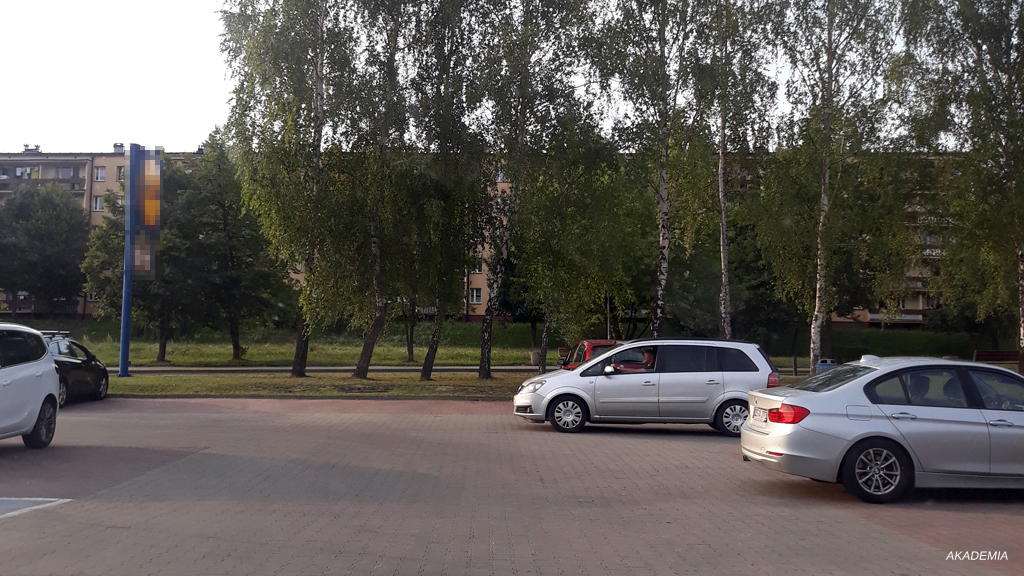 Ist der Fahrer in der Situation verpflichtet, das Fahrzeug an der rechten Seite durchzulassen?