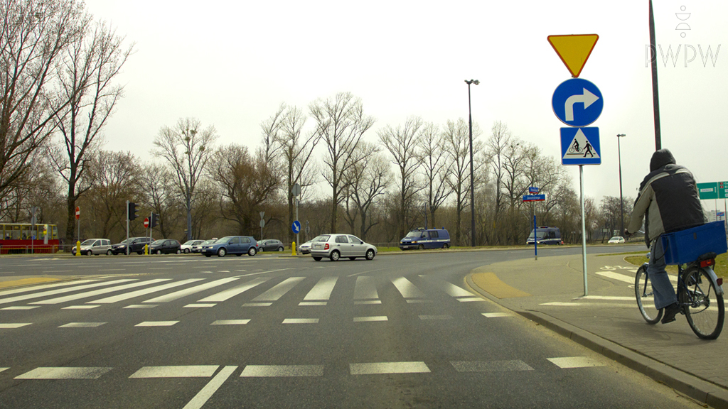 Should you take into account the possibility of a cyclist entering the road in this situation?