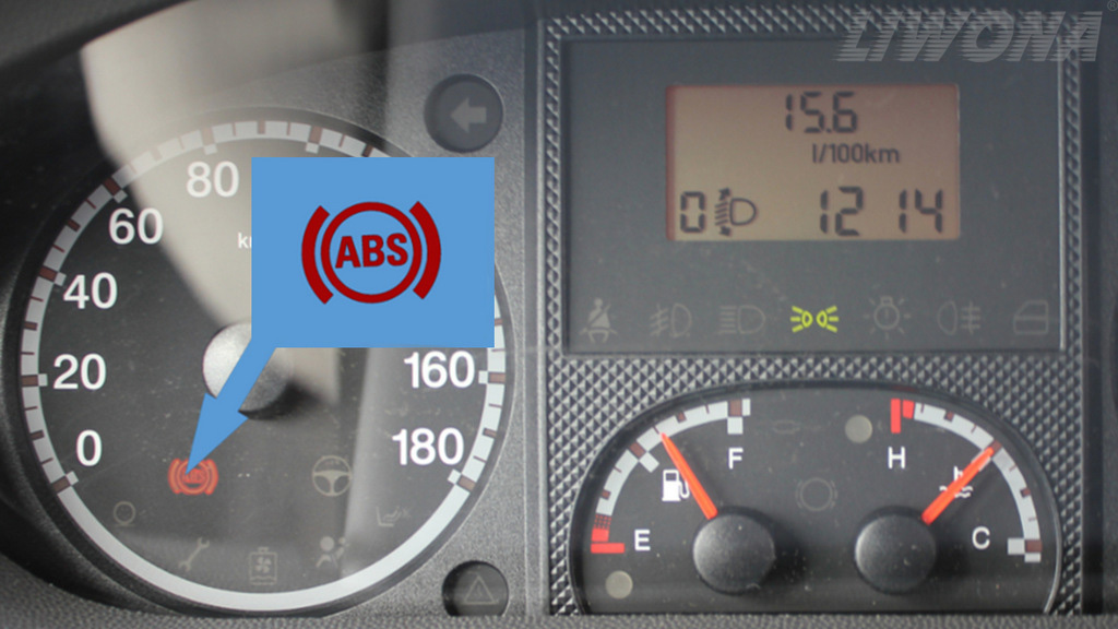 With which system in a passenger car does the anti-lock "ABS" operate?