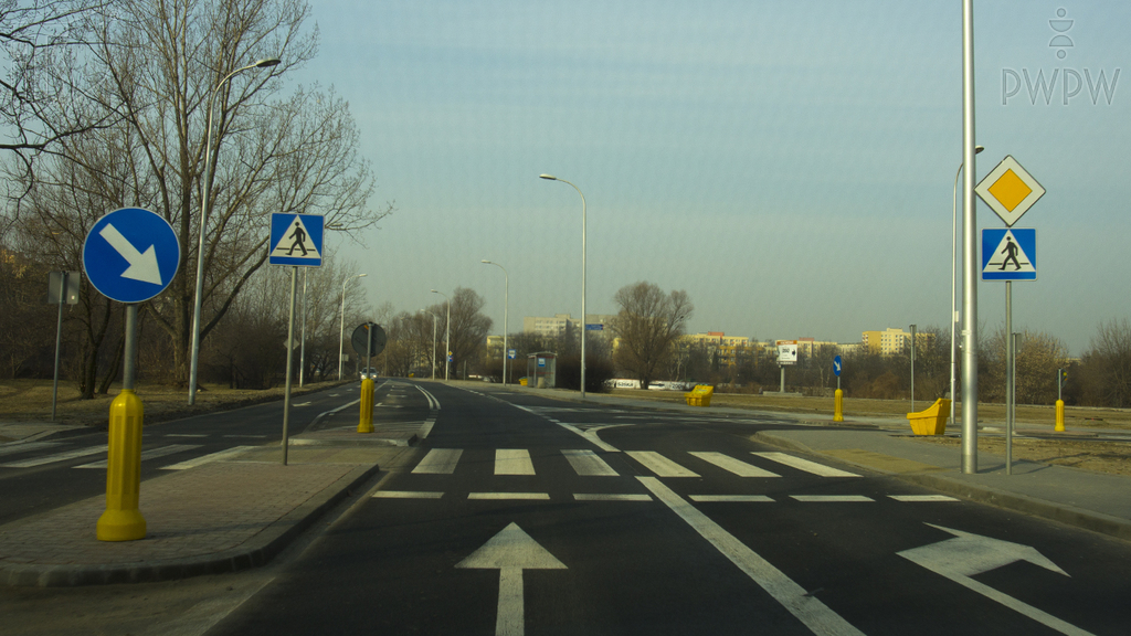 Bist du in dieser Situation dazu verpflichtet, die Geschwindigkeit des Fafrzeuges zu reduzieren, wenn es keine Fußgänger auf der Straße gibt?