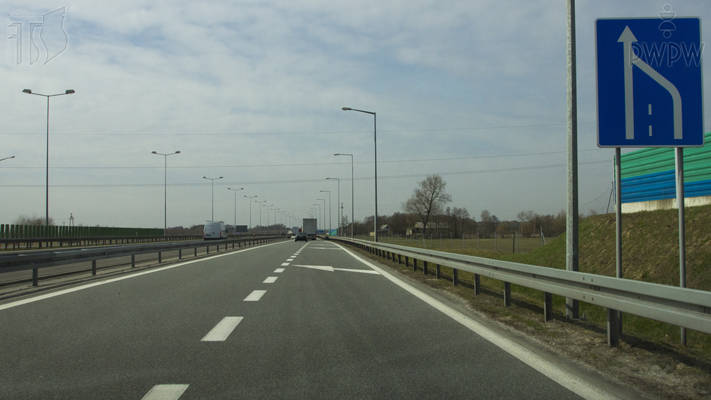 Are you obliged to exercise particular caution beyond this sign when changing from the right to the left lane?